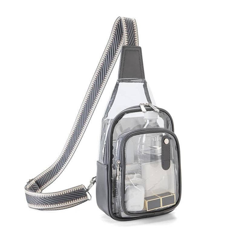 Simple Clear Concerts Sports Adjustable Crossbody Bag MK2PLC6W10BBG380