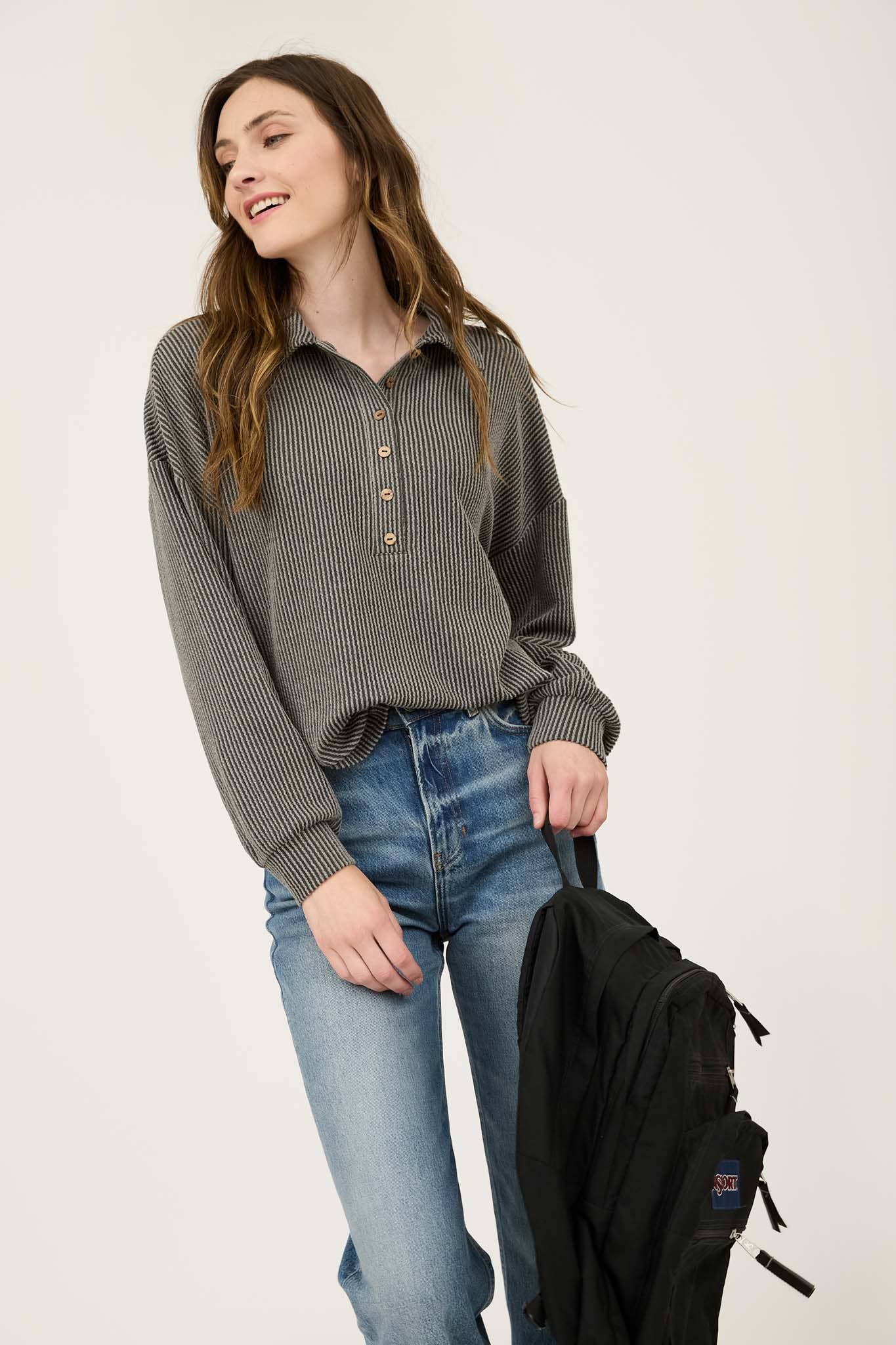 Pinstripe Long Sleeve