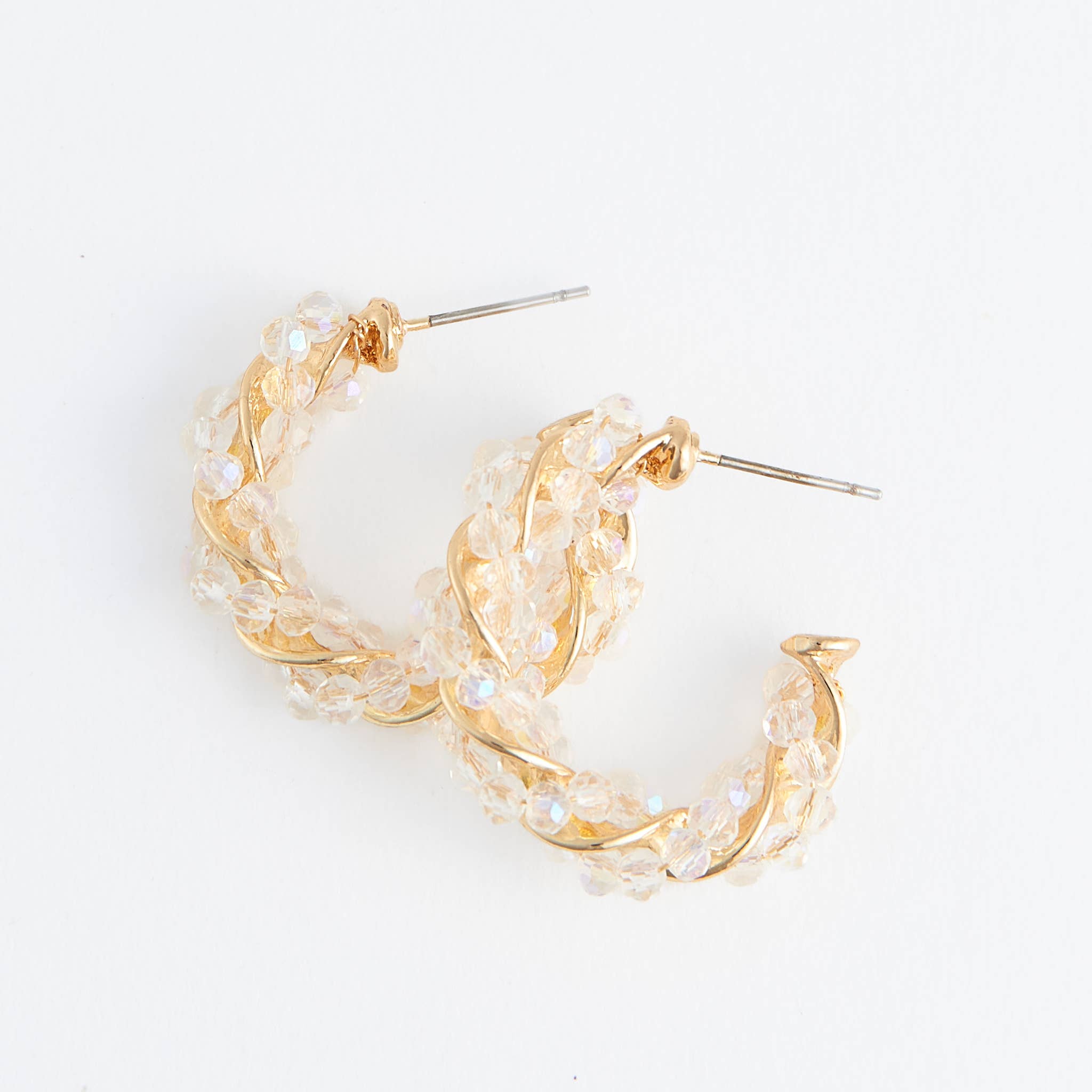 Beaded Hoop Earrings