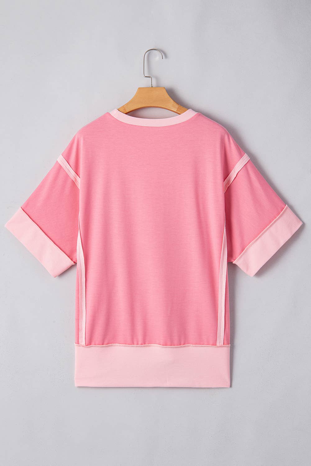 Two Toned Pink Tee (Curvy)