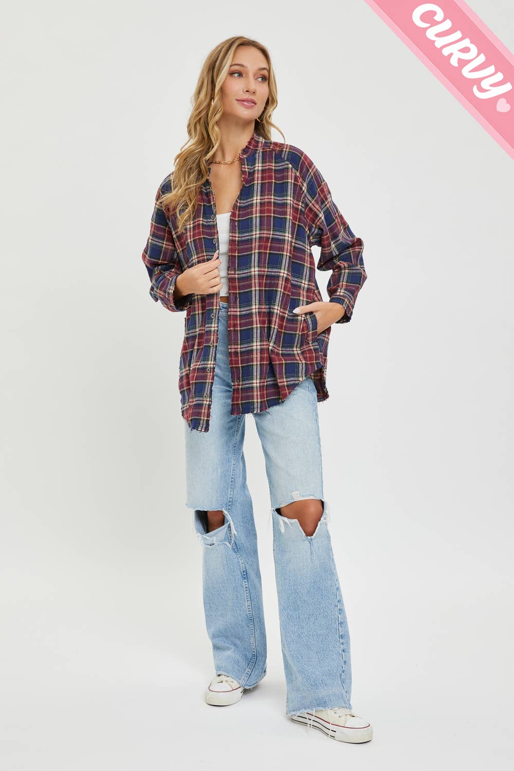 PLAID SHIRTS PLUS SIZE