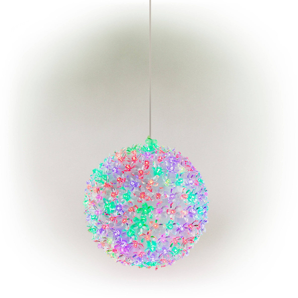 Alpine Corporation Twinkling Sphere with Red, Green and Blue