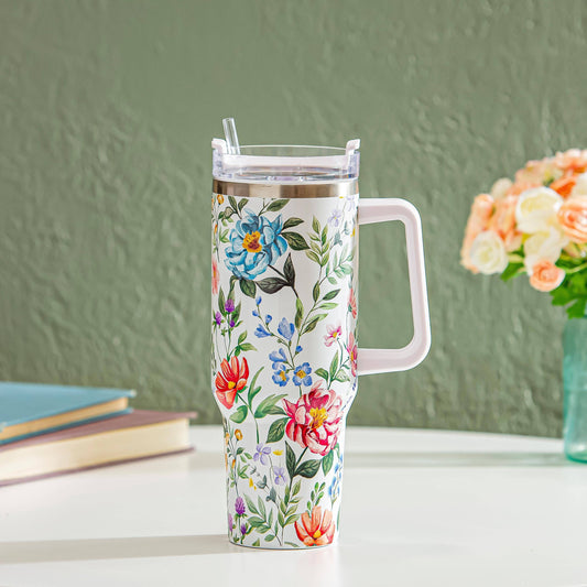 Floral Spray Tumbler