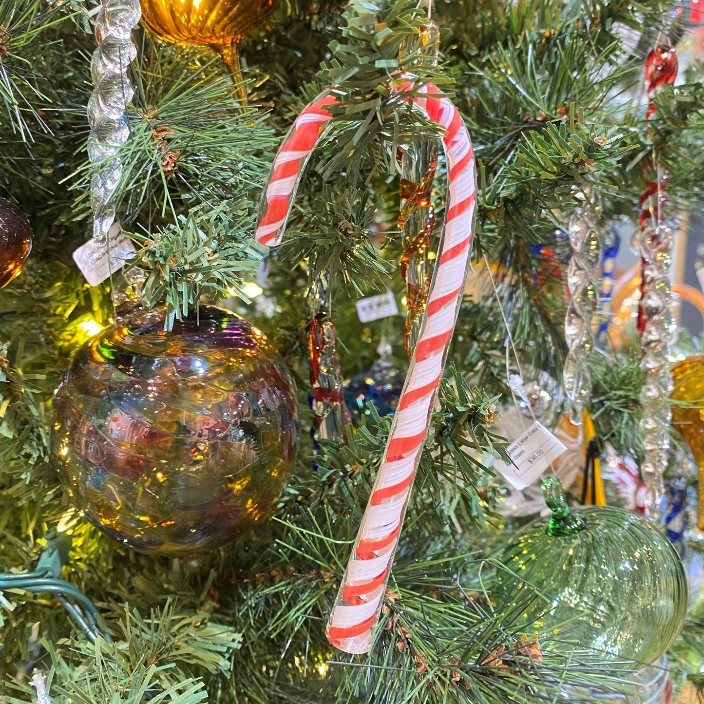 Twisted Glass Candy Canes