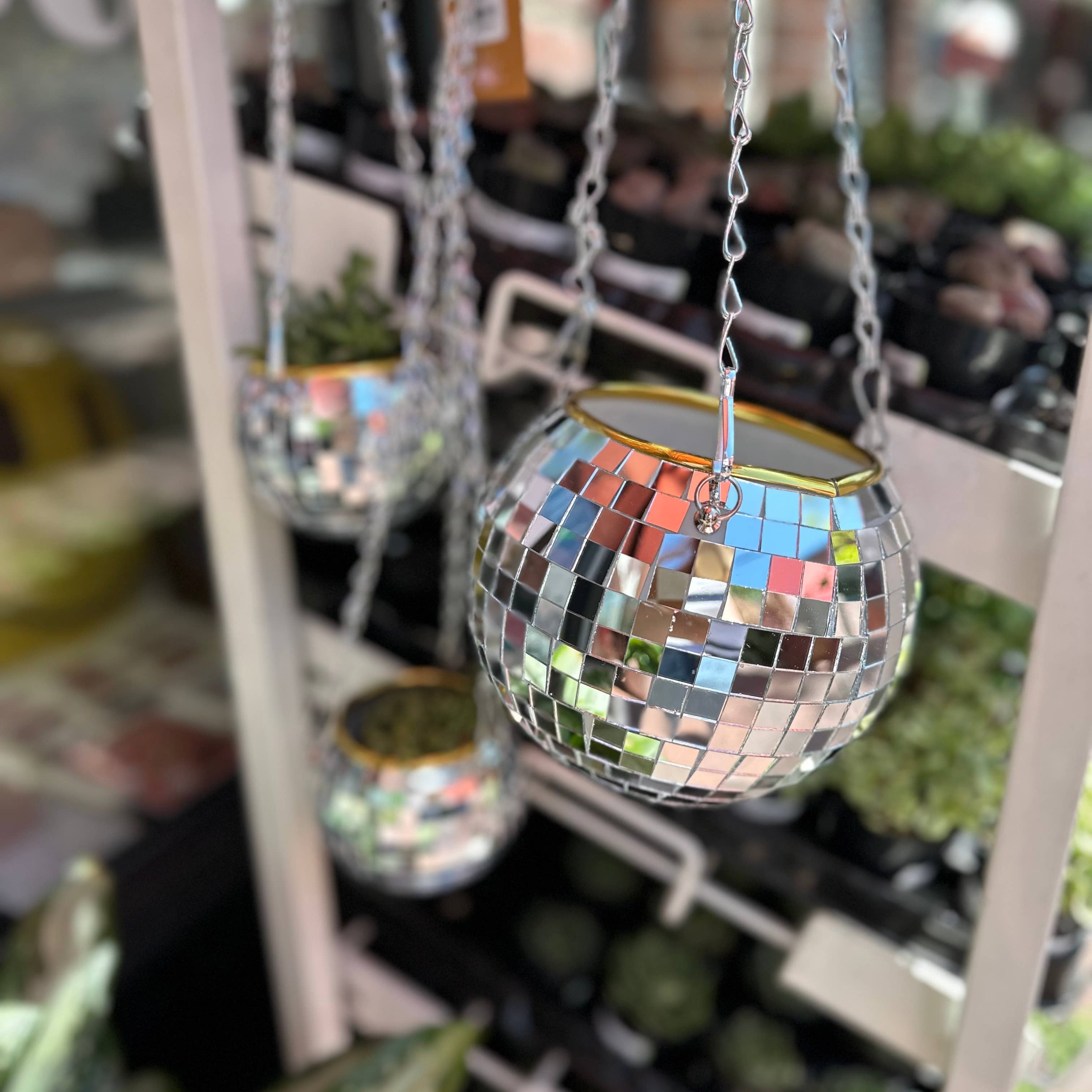 4" Disco Ball Planter