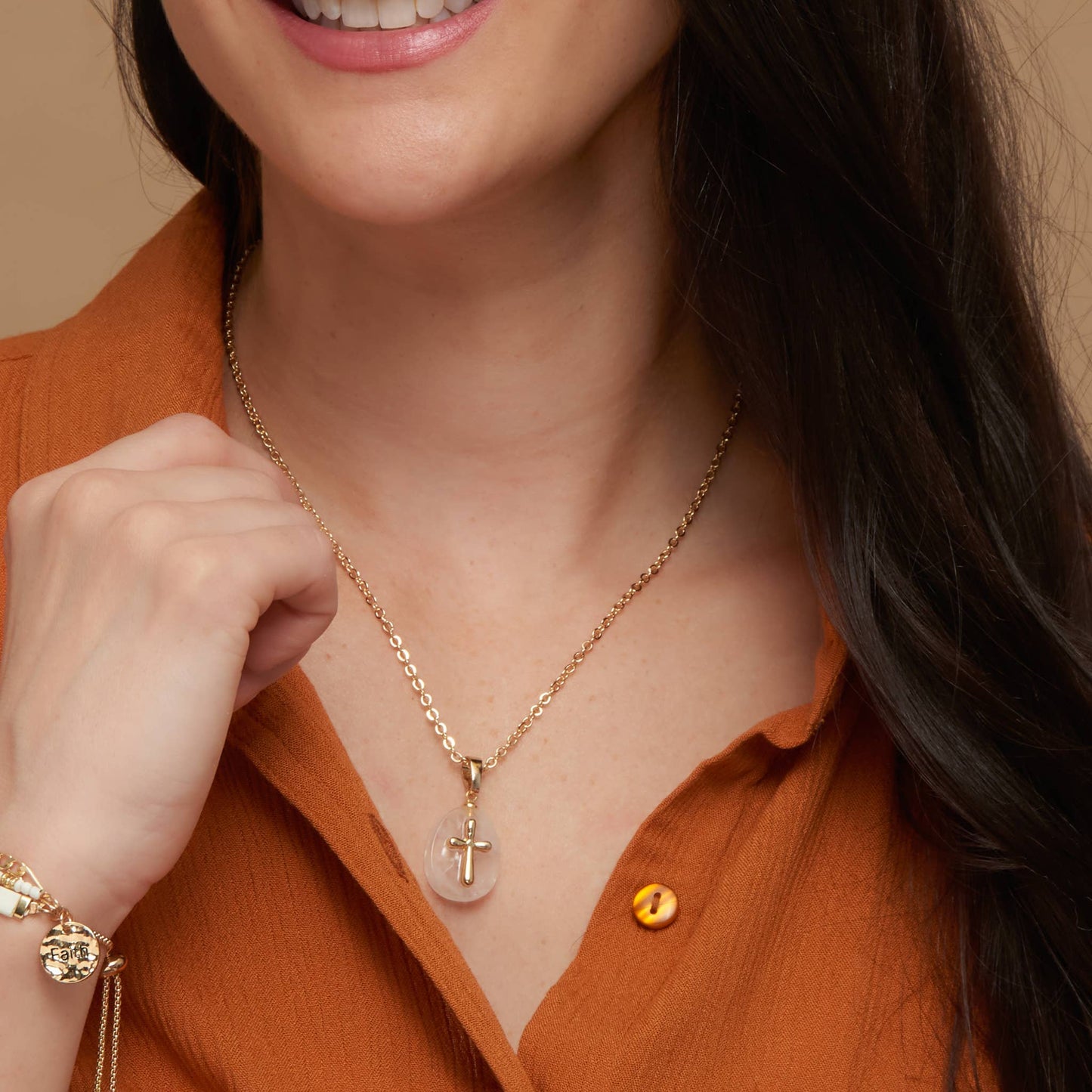 Eleni Cross Necklace