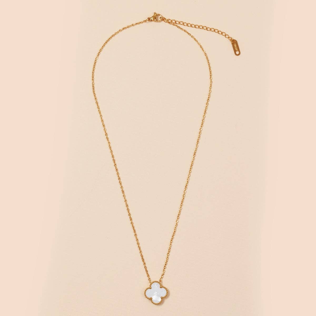 Floral Charm 18K Gold-Plated Stainless Steel | Necklace