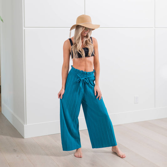 Tie Waist Palazzo Pants