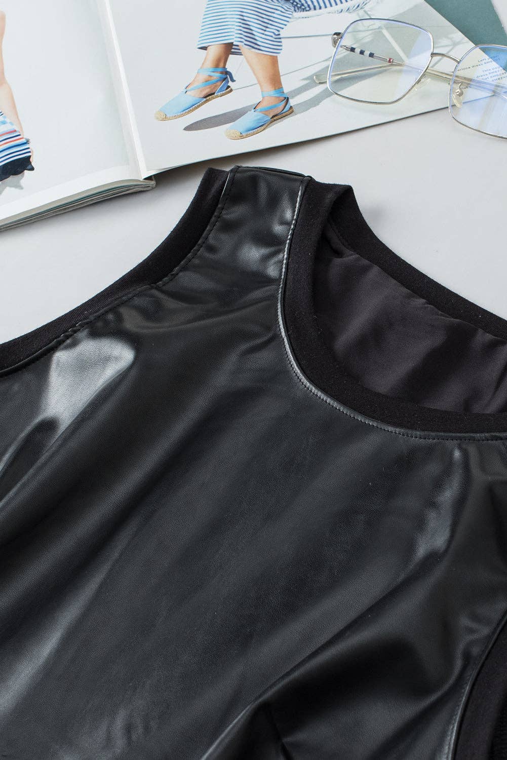 Faux Leather Tank