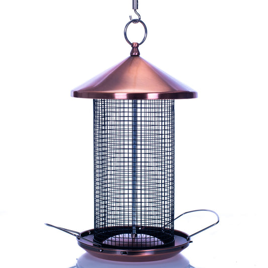 Copper Mesh Metal Bird Feeder