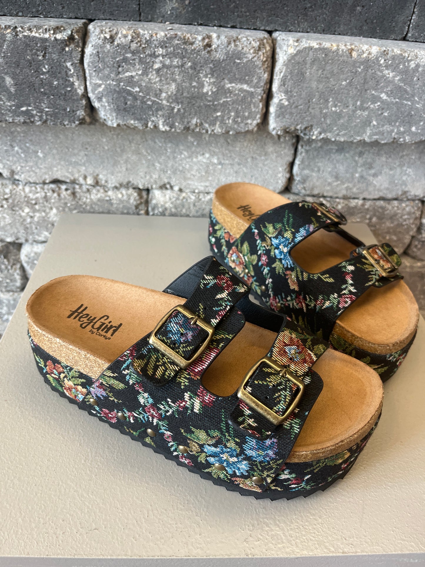 Floral Sandal Platforms