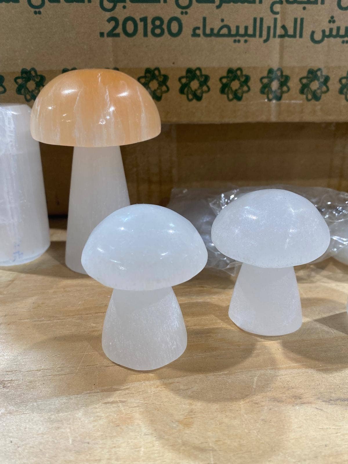 Selenite Mushroom White