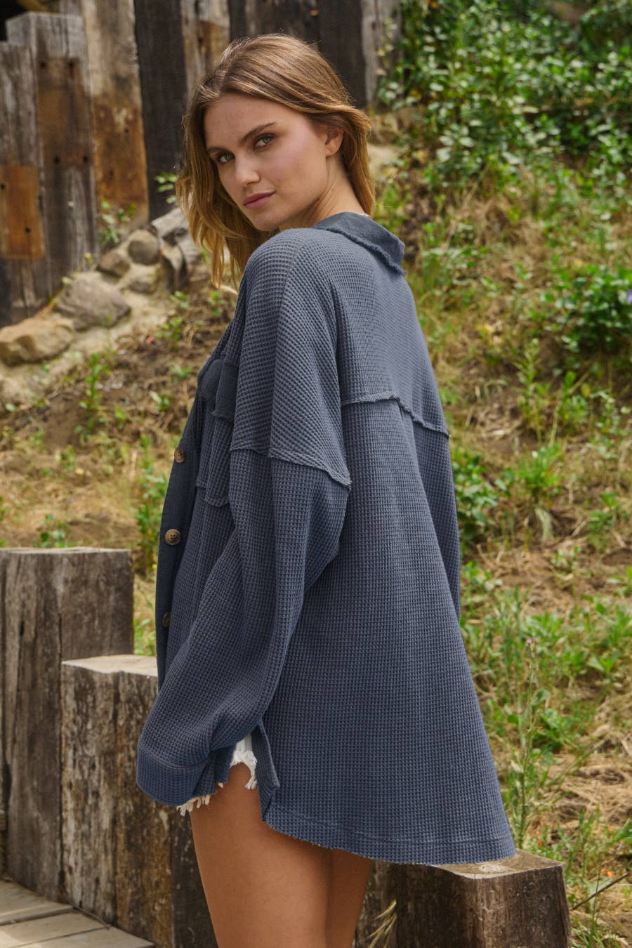 Thermal Oversized Shacket (Curvy)