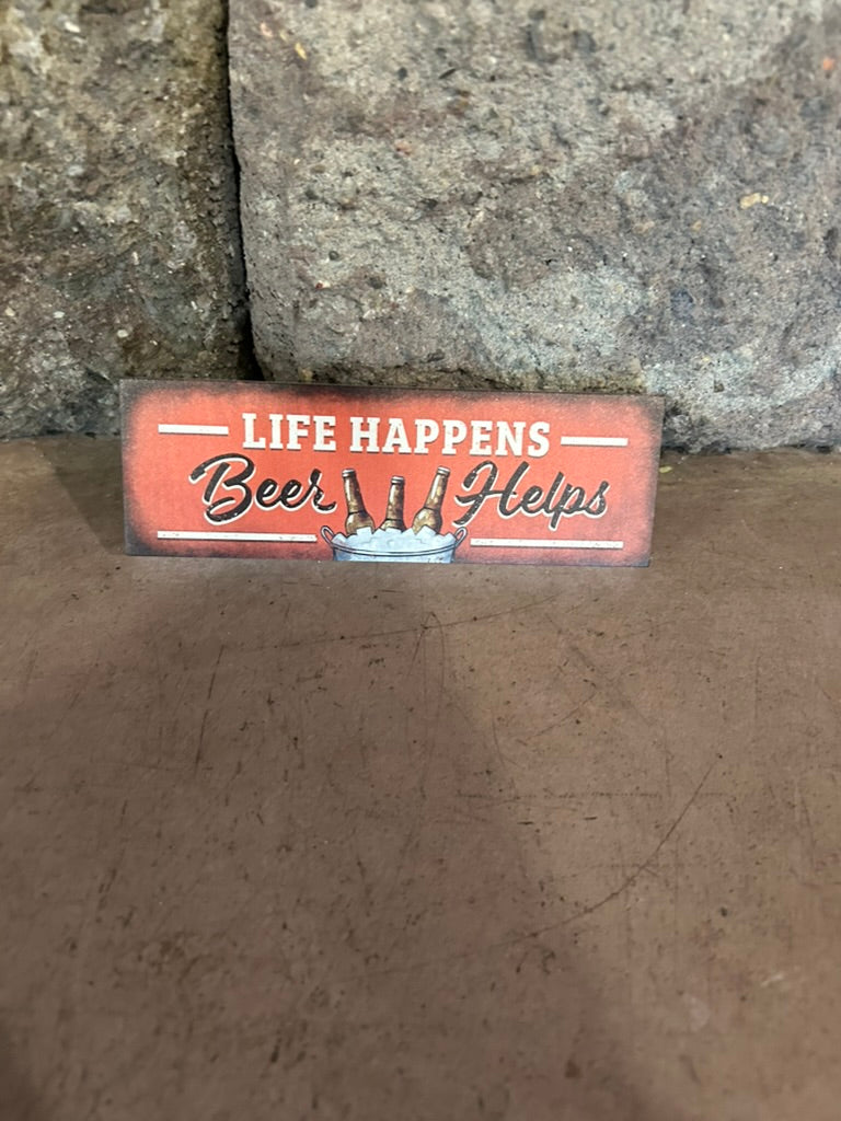 Life Happens. Beer Helps Magnet