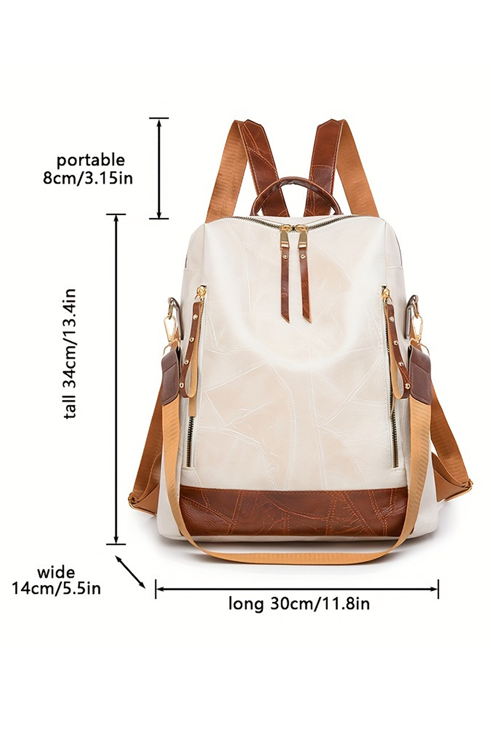 Faux Leather Backpack