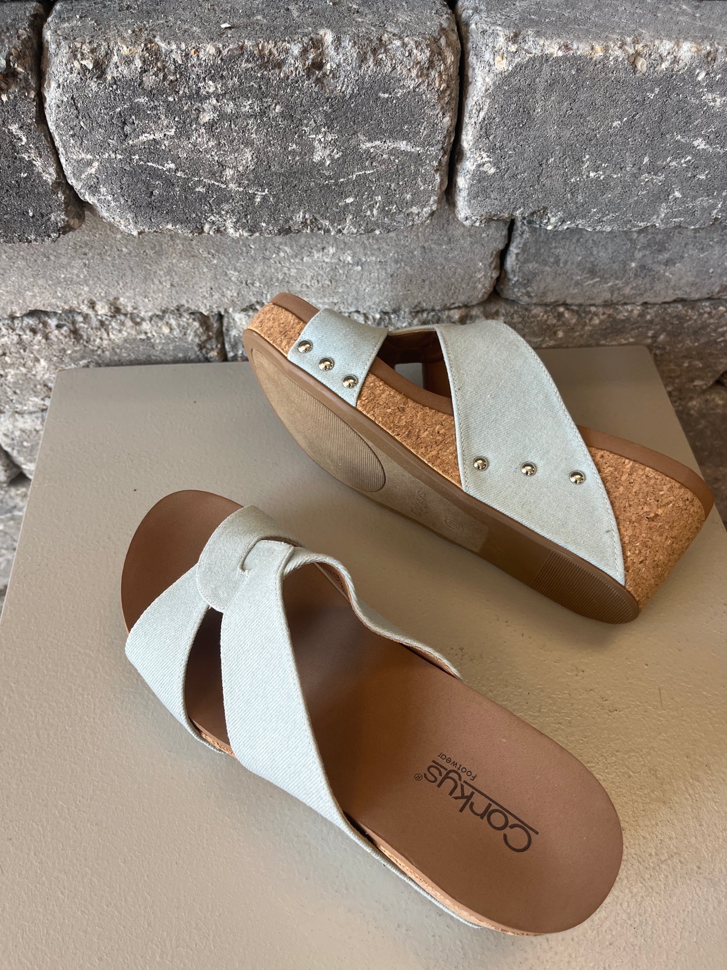 Bonny Denim Wedge