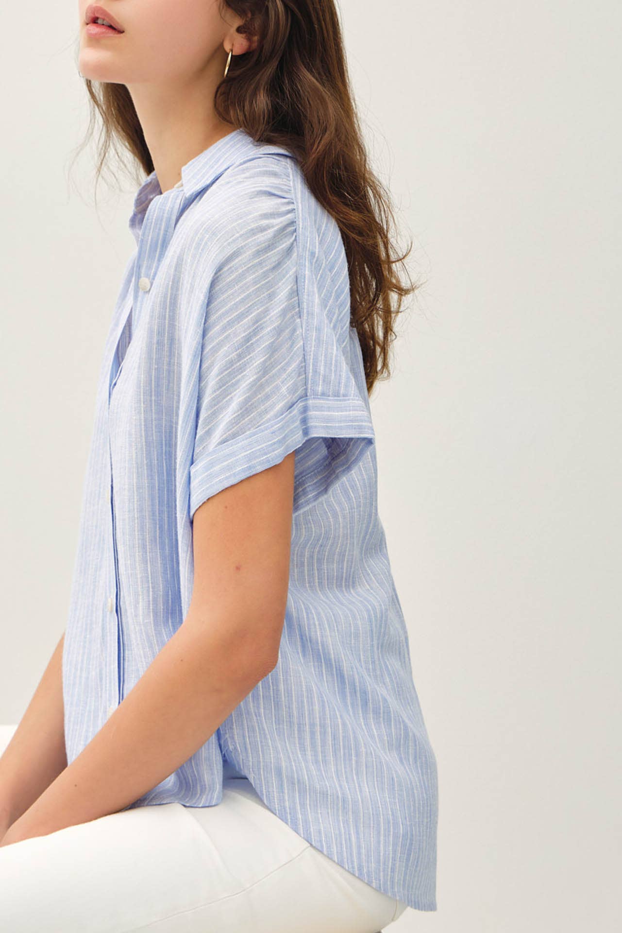 Stripe Linen Tee