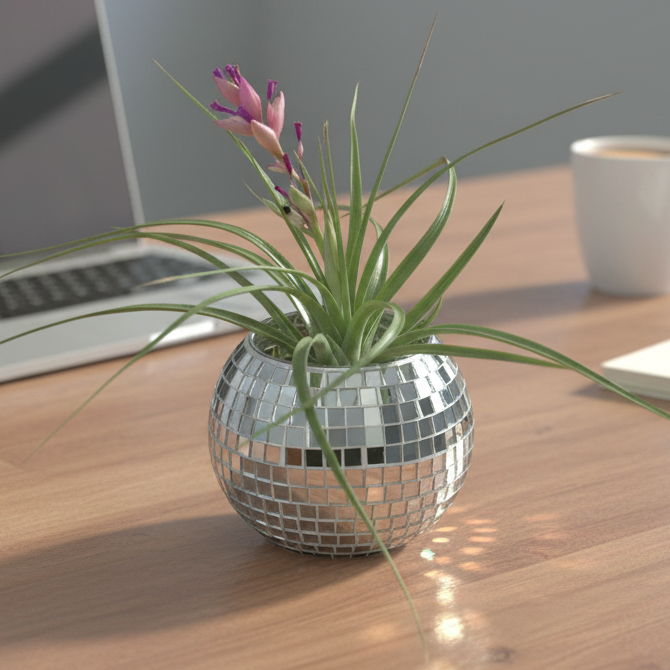 Desk Disco Ball Planter