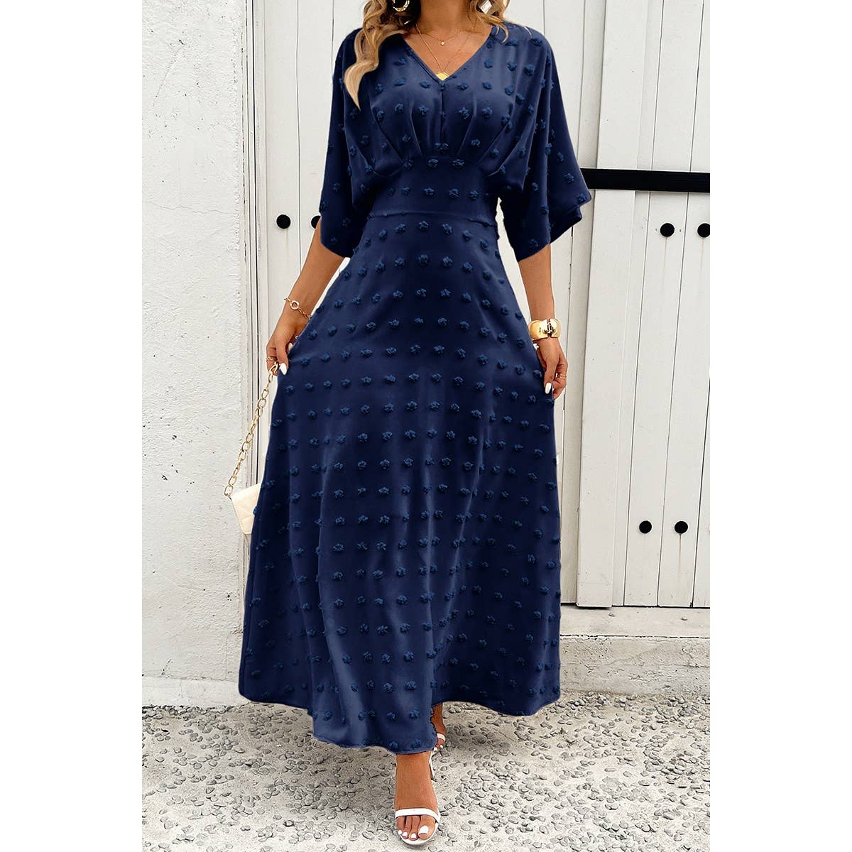 Swiss Dot Maxi Dress