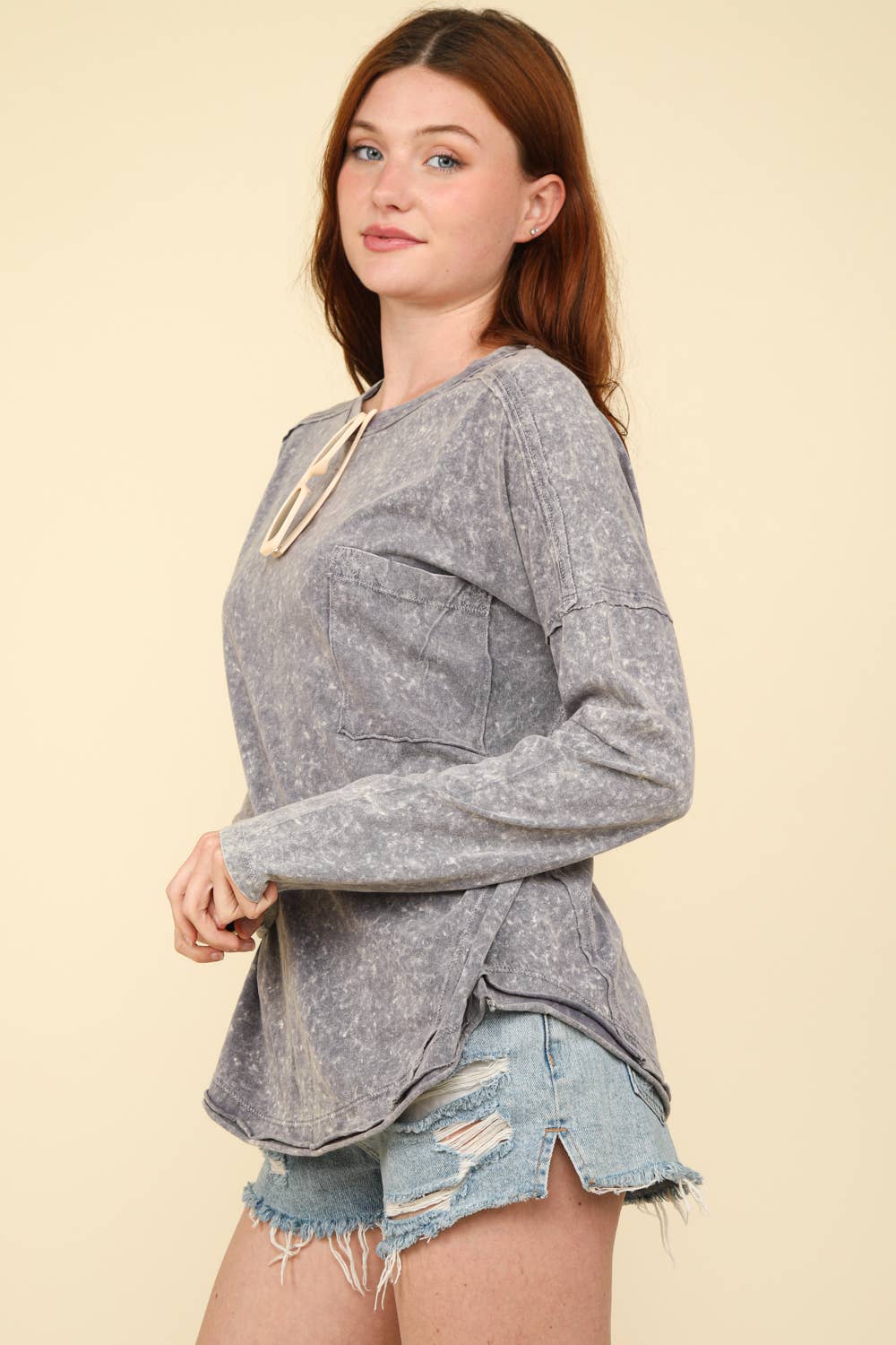 Nila Pocket Long Sleeve (Curvy)