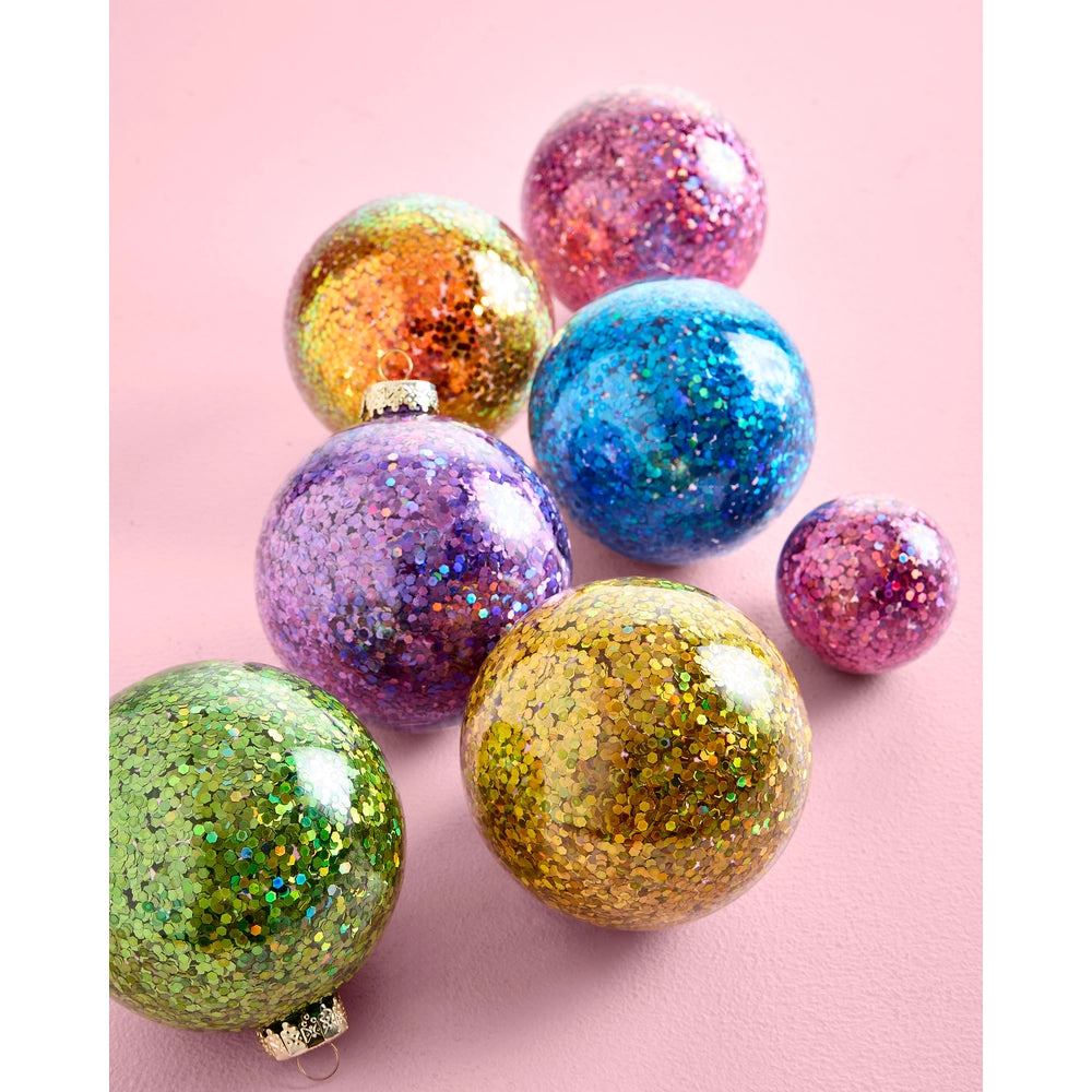 Chunky Glitter Ball Ornament