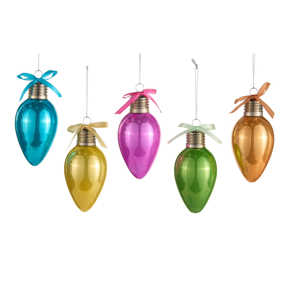 Neon Light Bulb Ornament