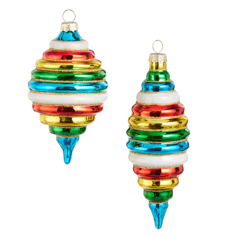 Multicolor Finial Ornament