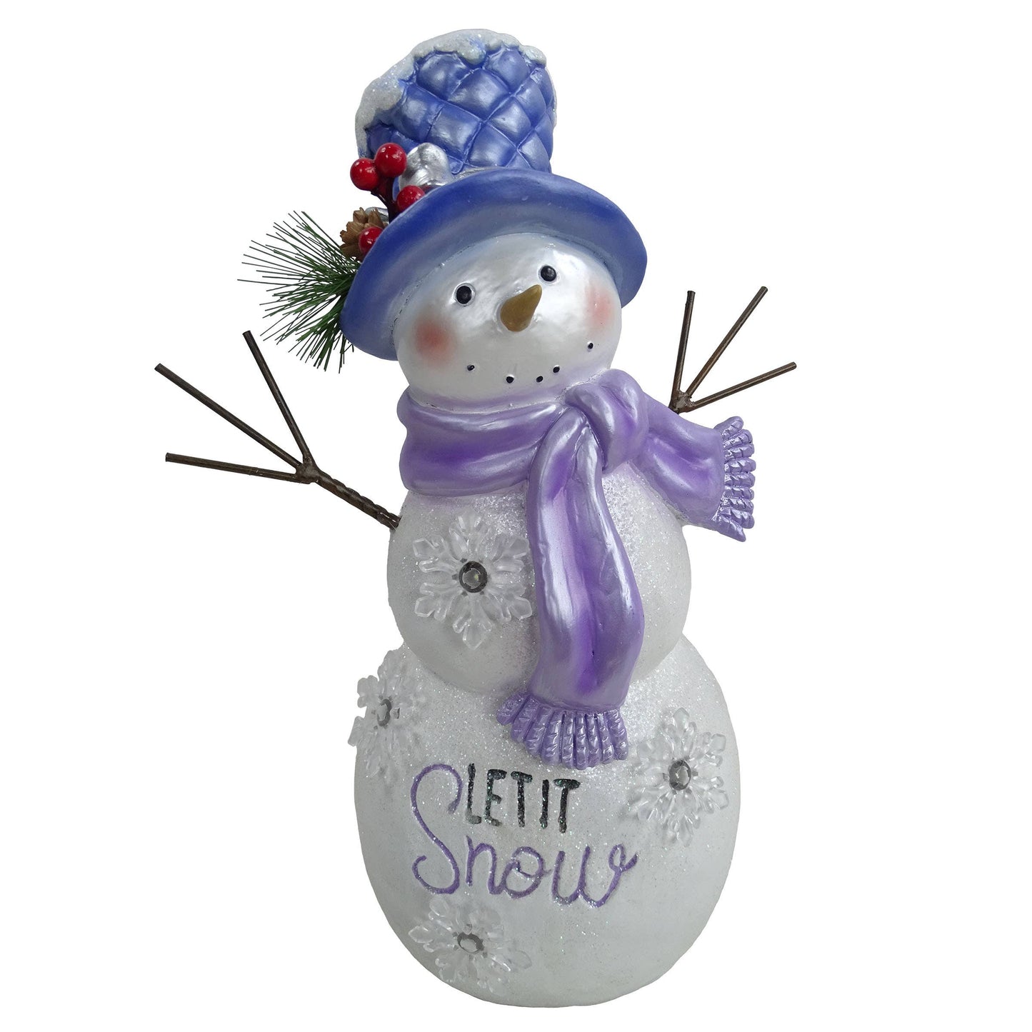 "Let It Snow" Snowman Statue