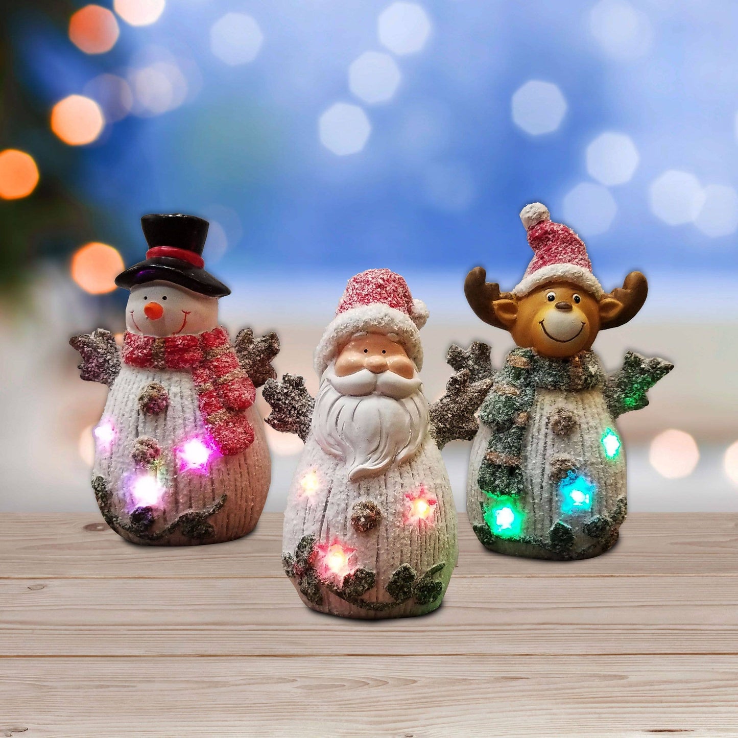 Glittered Christmas Figurines