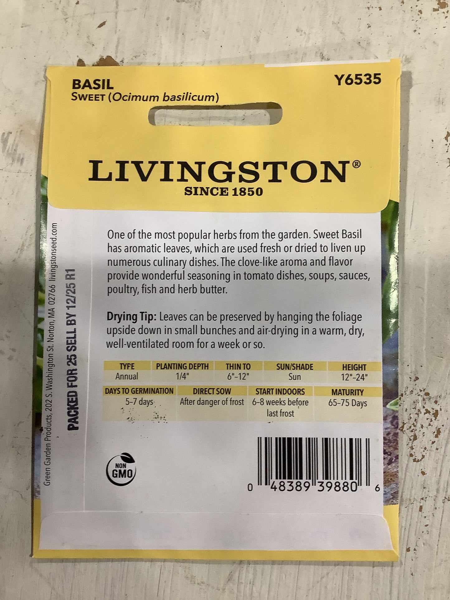 Sweet Basil Seed