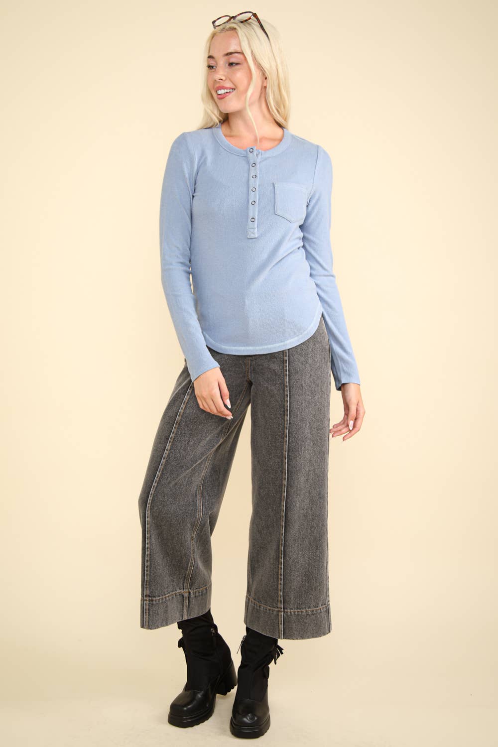 Springing Henley Long Sleeve