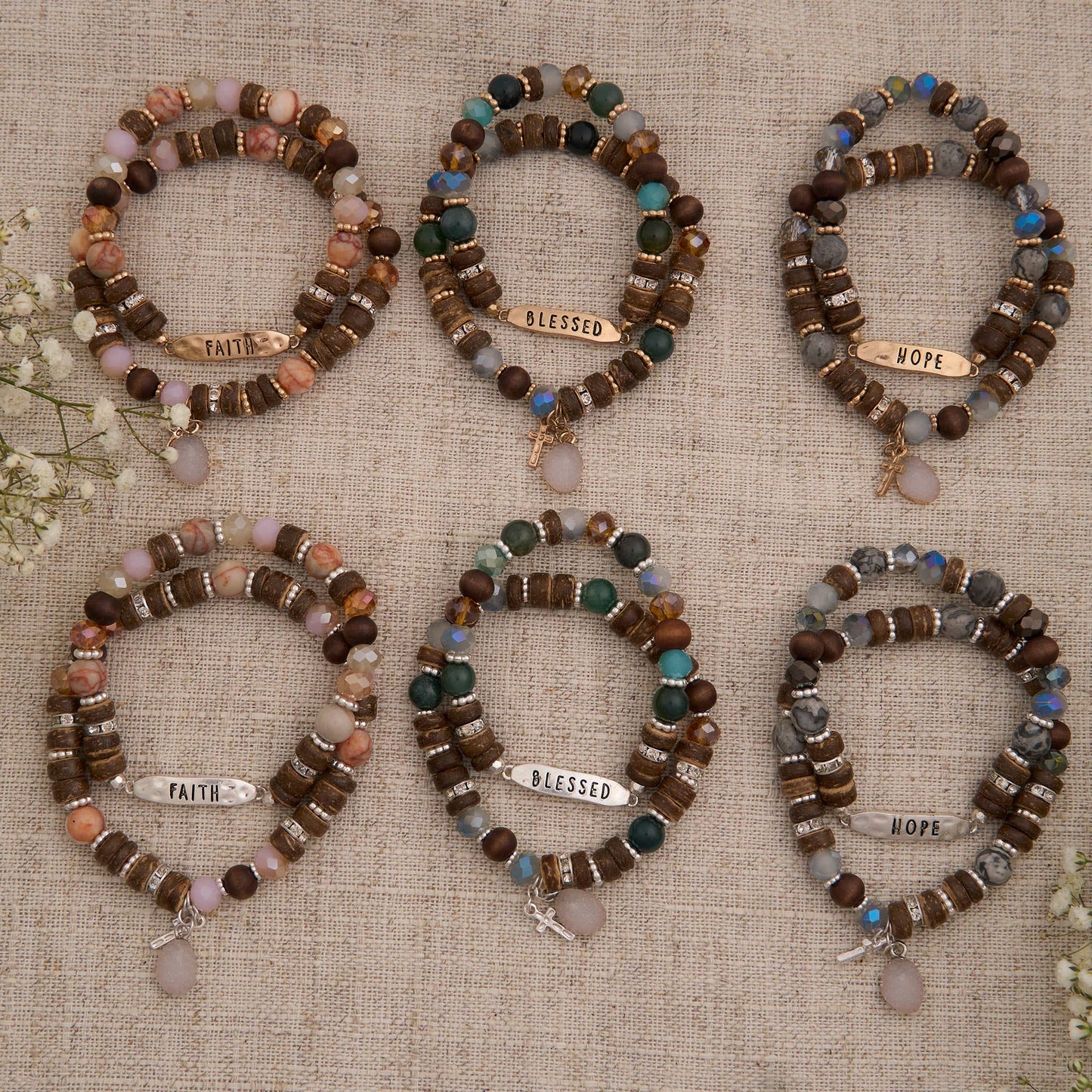 Stone Message Bracelet