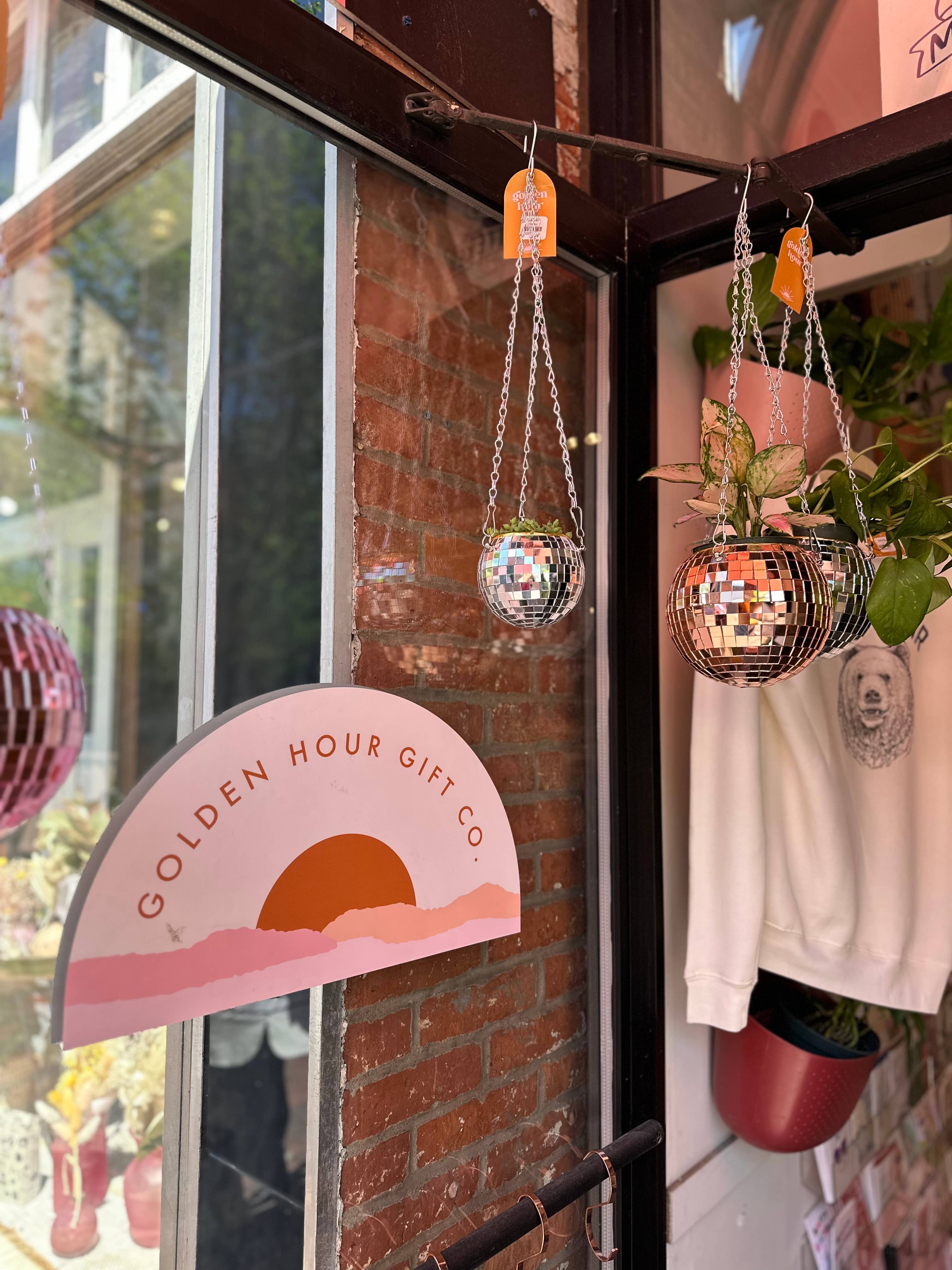 4" Disco Ball Planter