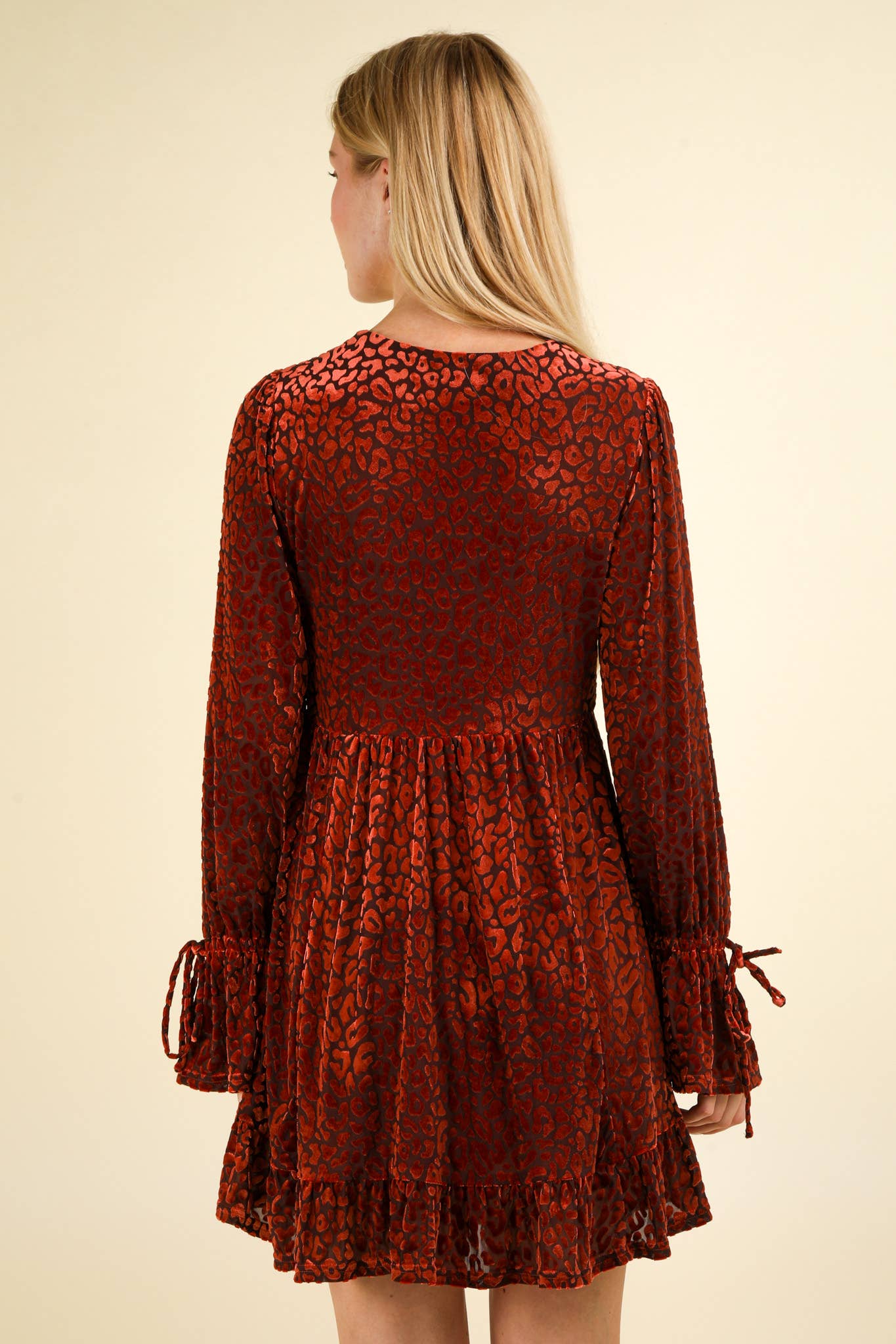 Leopard Velvet Dress