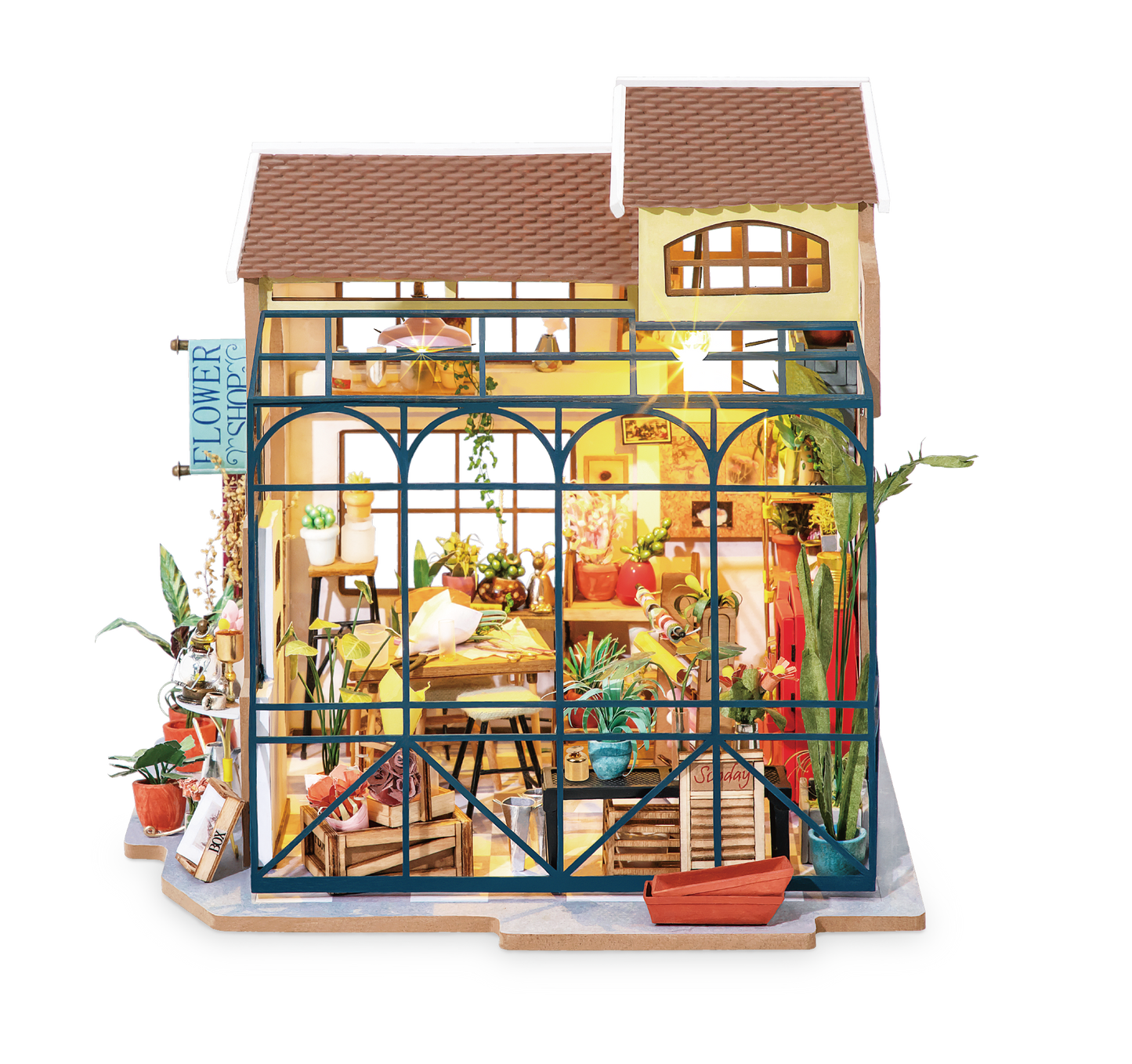 DIY Miniature House Kit: Flower Shop