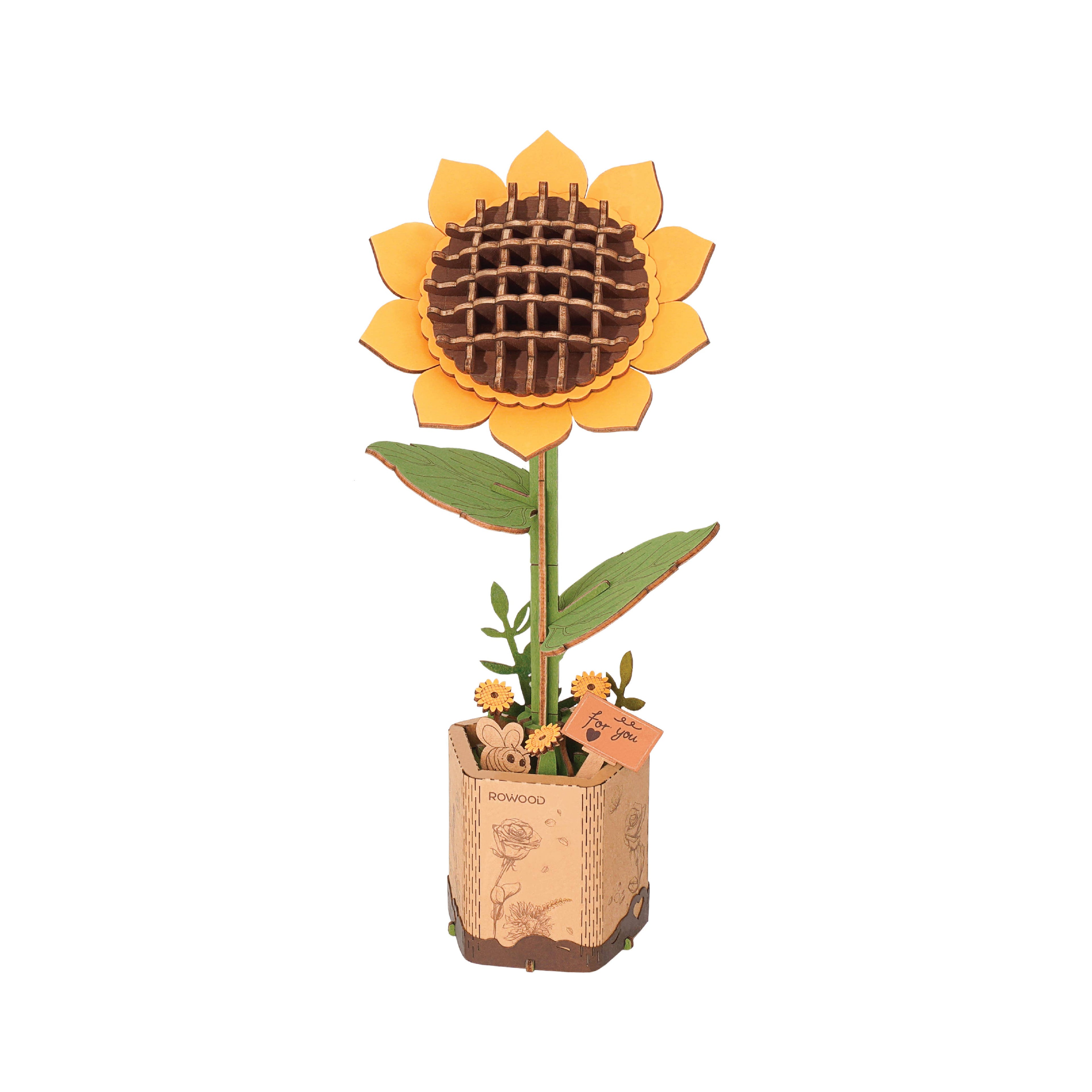 3D Wooden Flower Puzzle