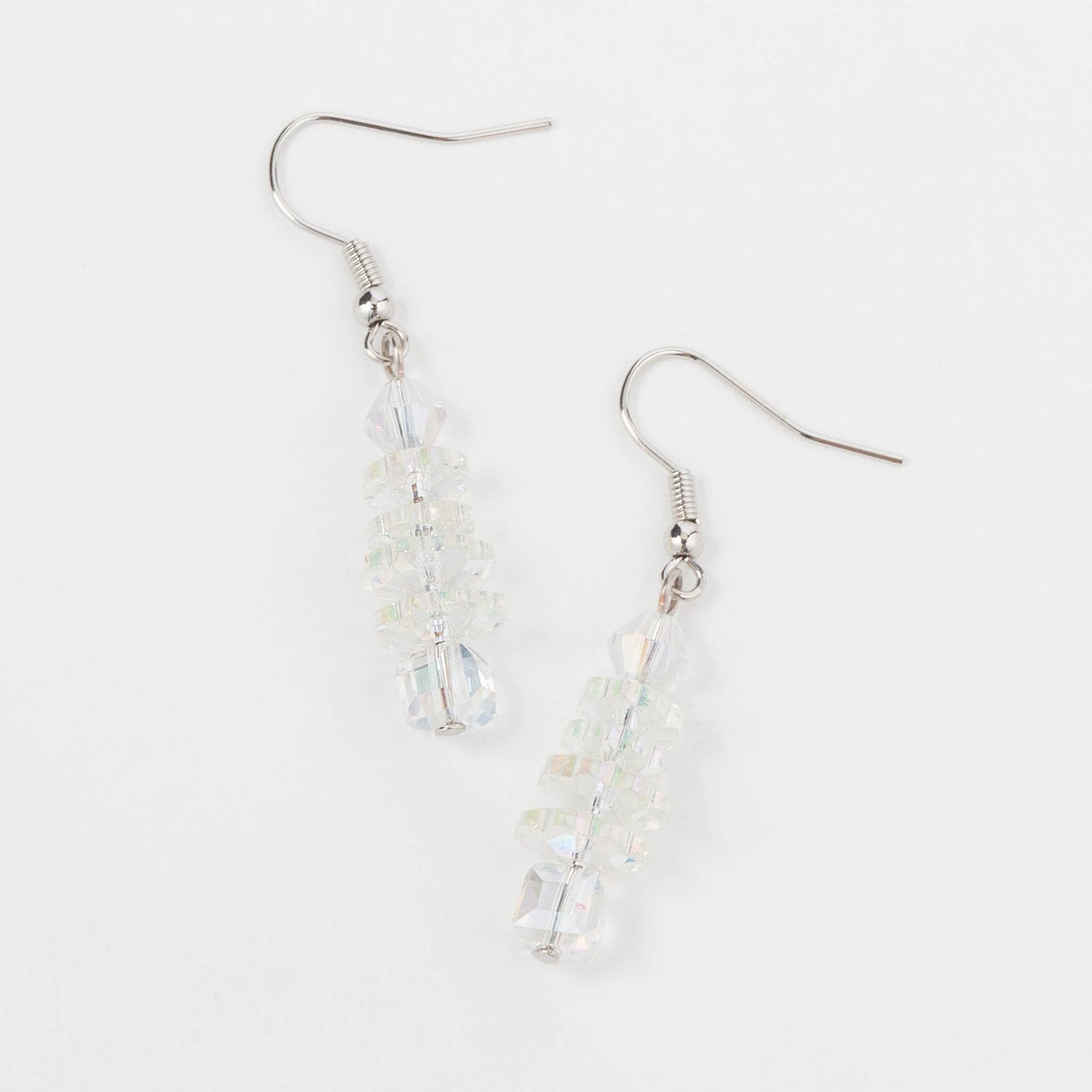 Glass Bead Drop Earrings