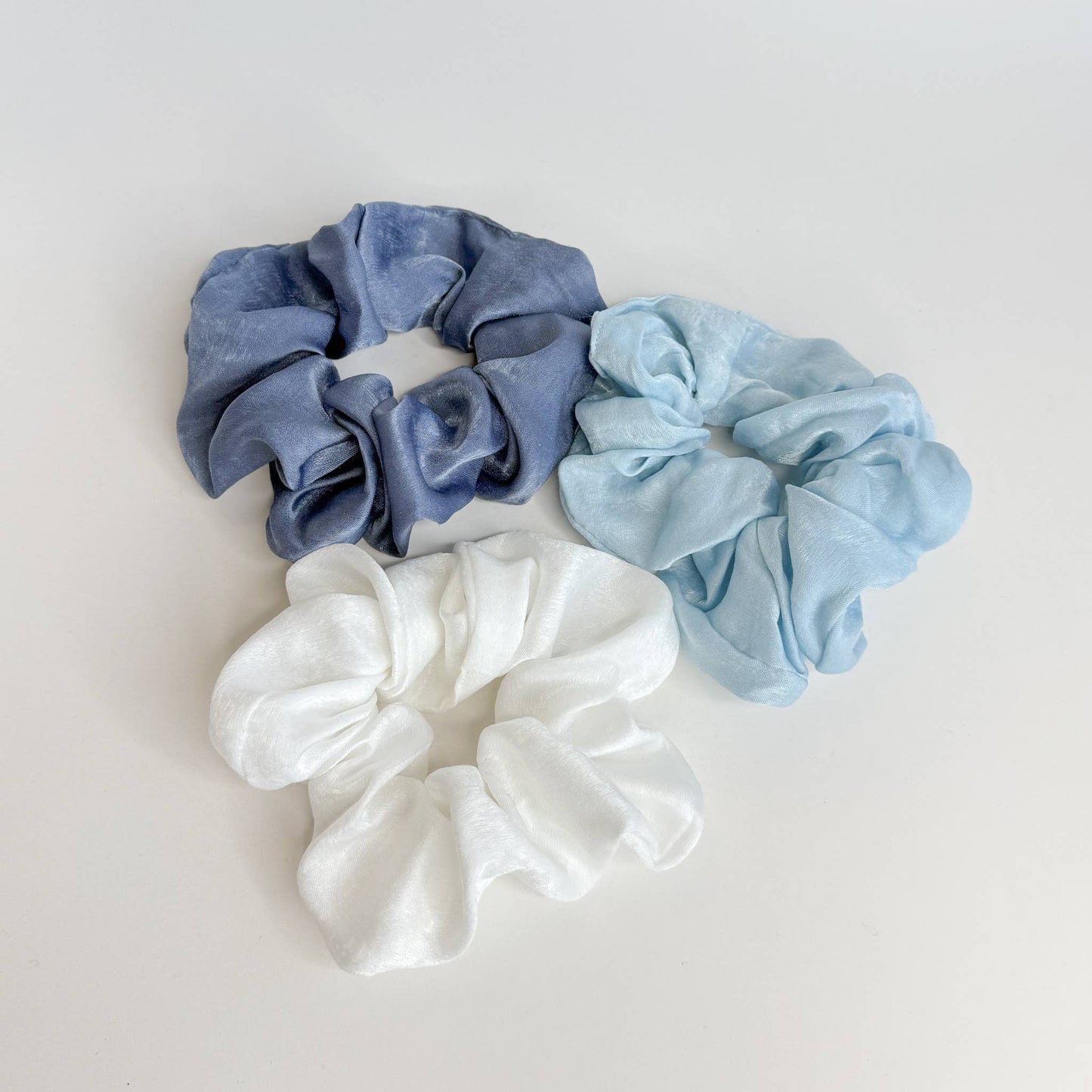 S/3 Coast Satin Scrunchies