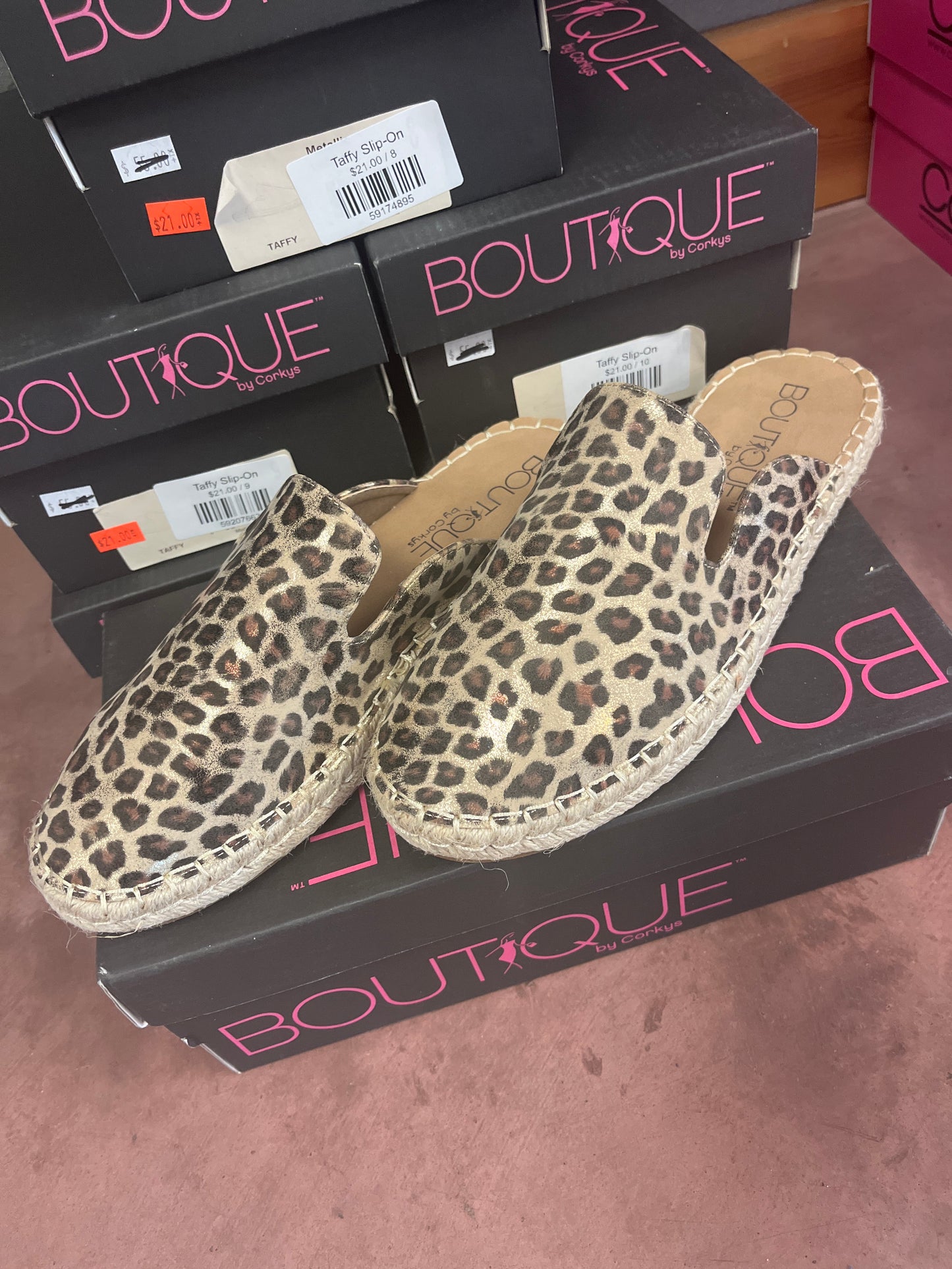 Leopard Taffy Slip-On