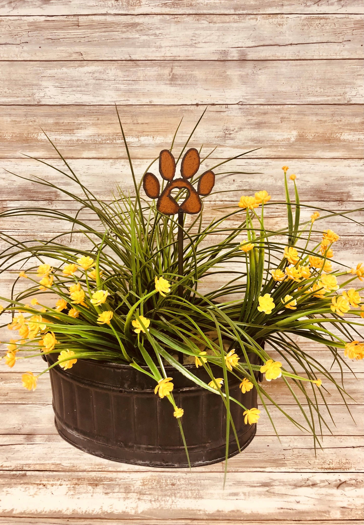 Dog Paw with Heart Stake