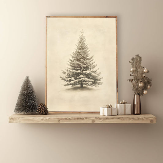 Vintage Evergreen Art