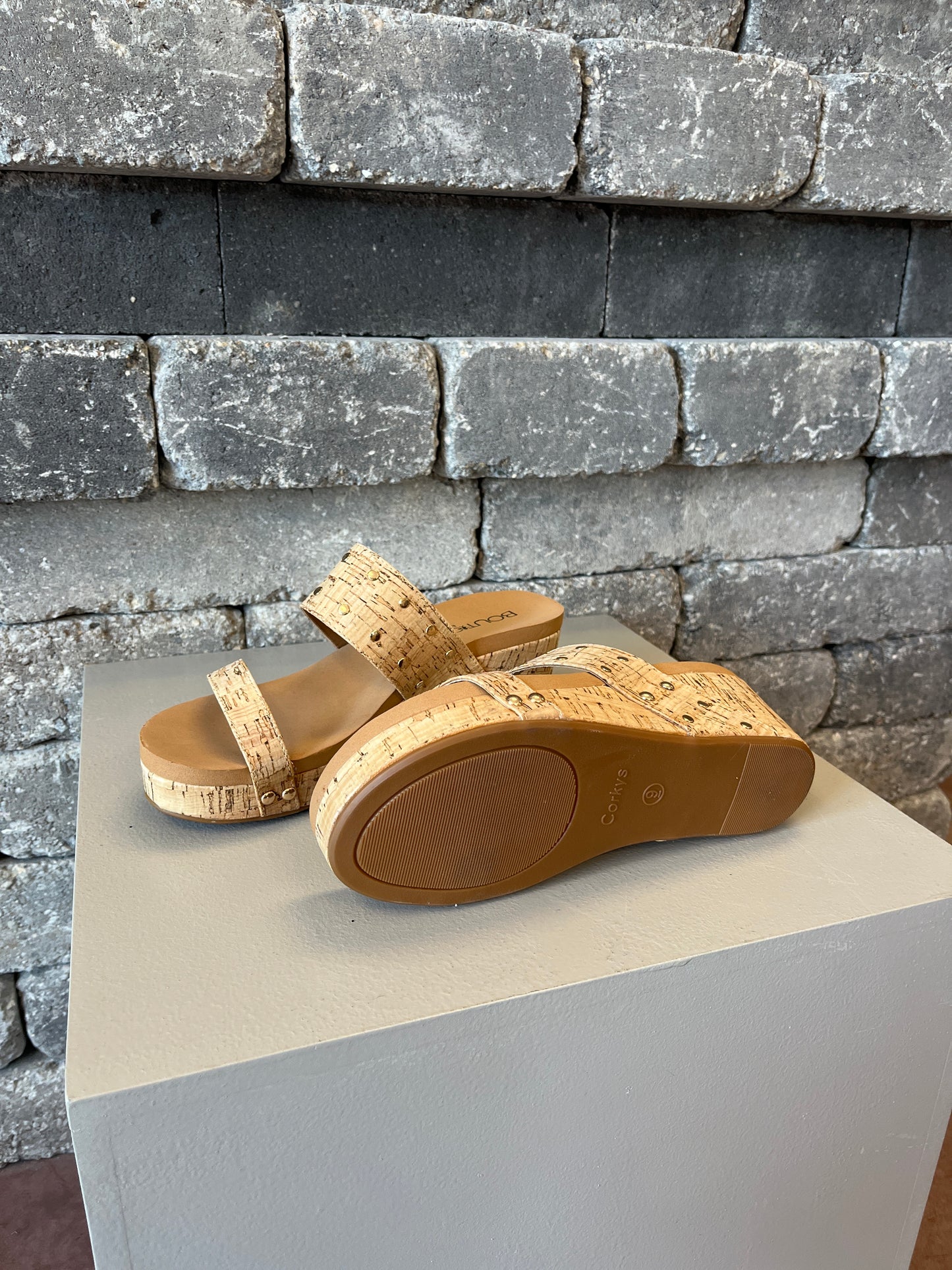Happiness Cork Wedges