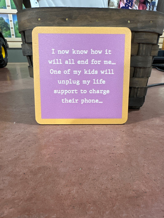 'Drinks On Me' Coasters