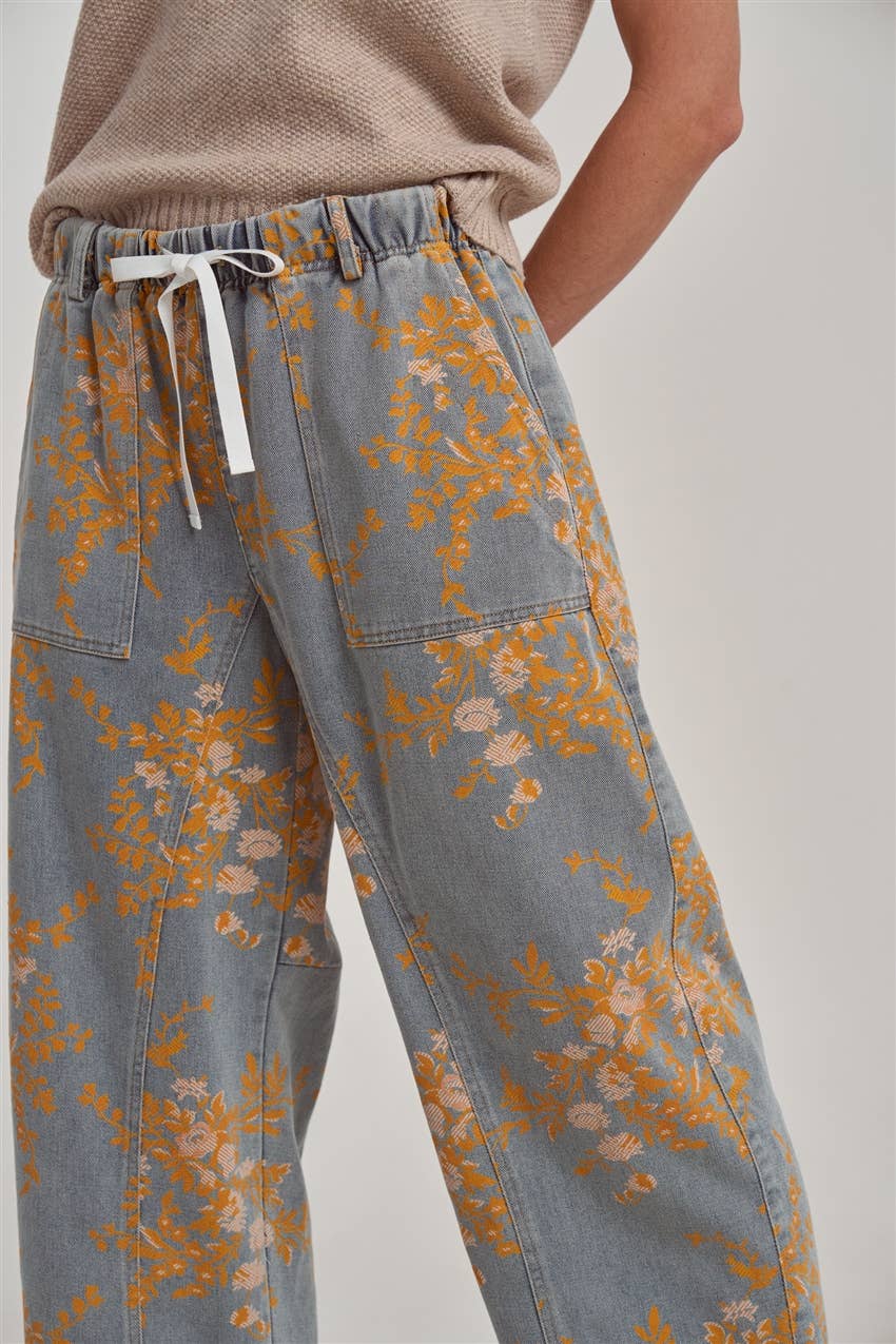Golden Meadow Denim Pants