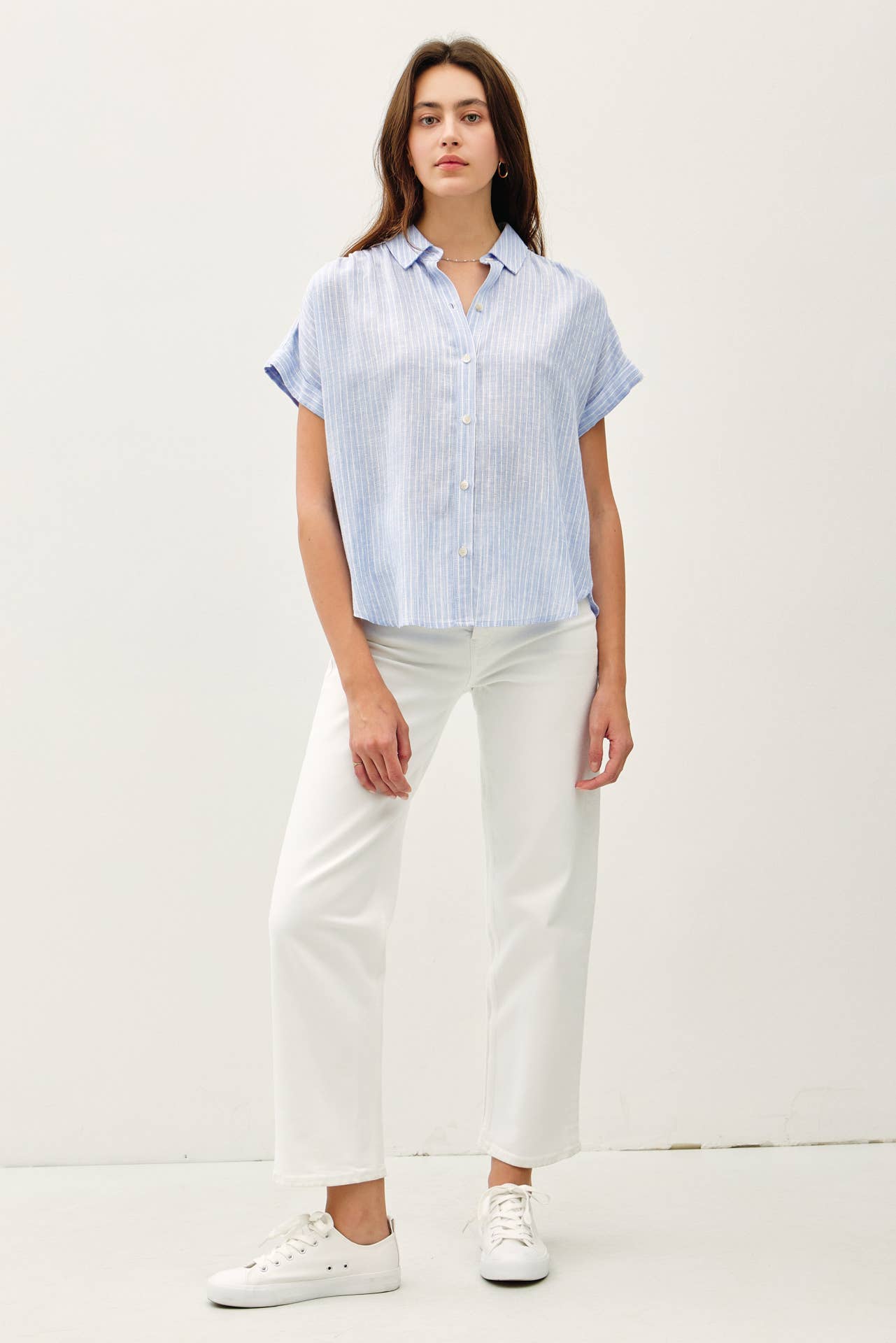 Stripe Linen Tee