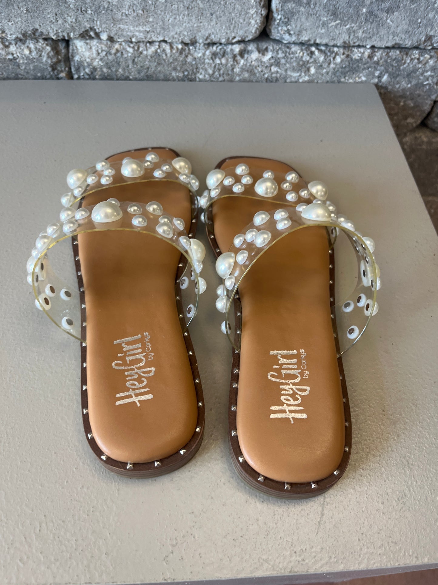 Clear Pearl Marie Flats