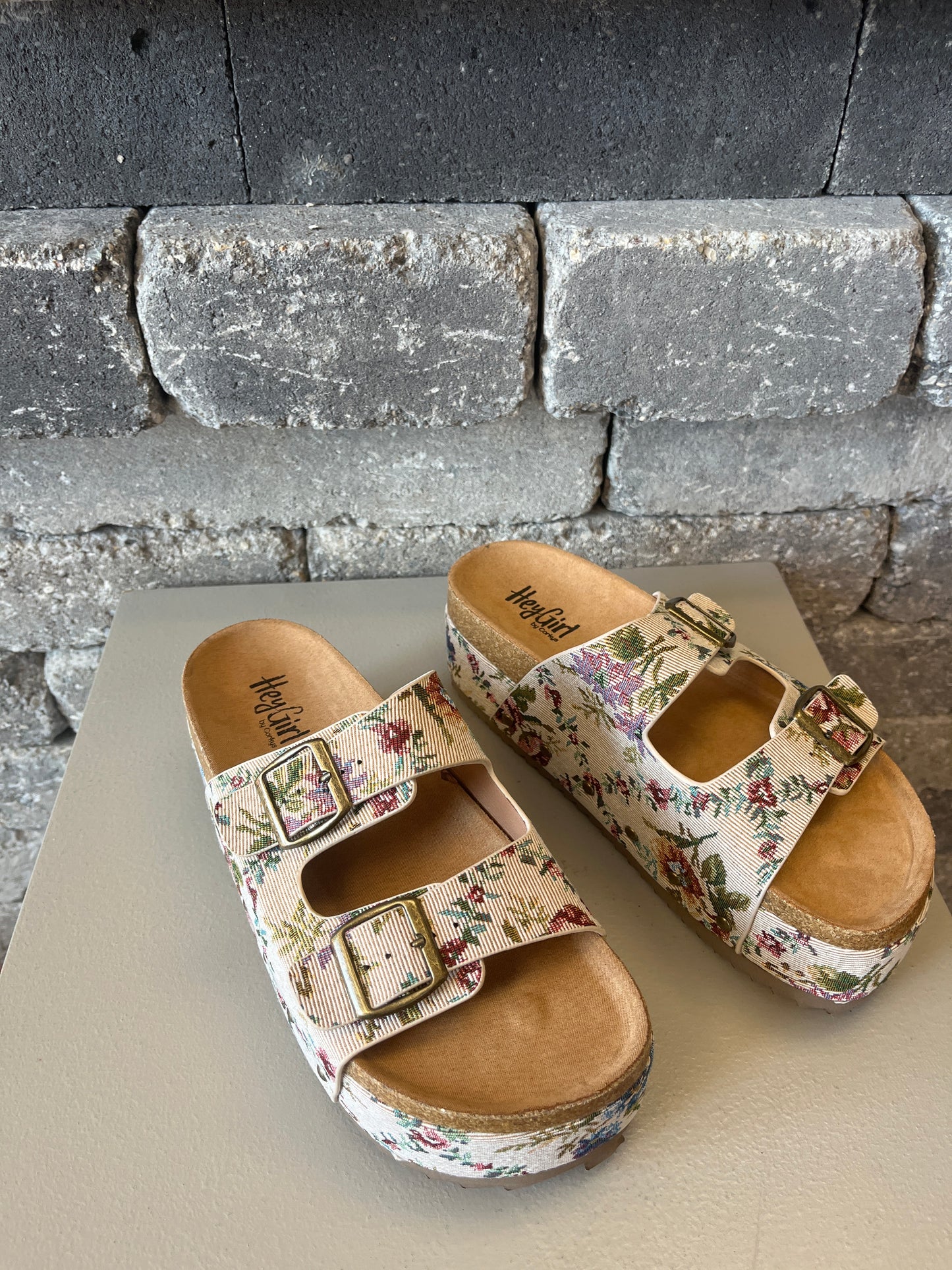 Floral Sandal Platforms