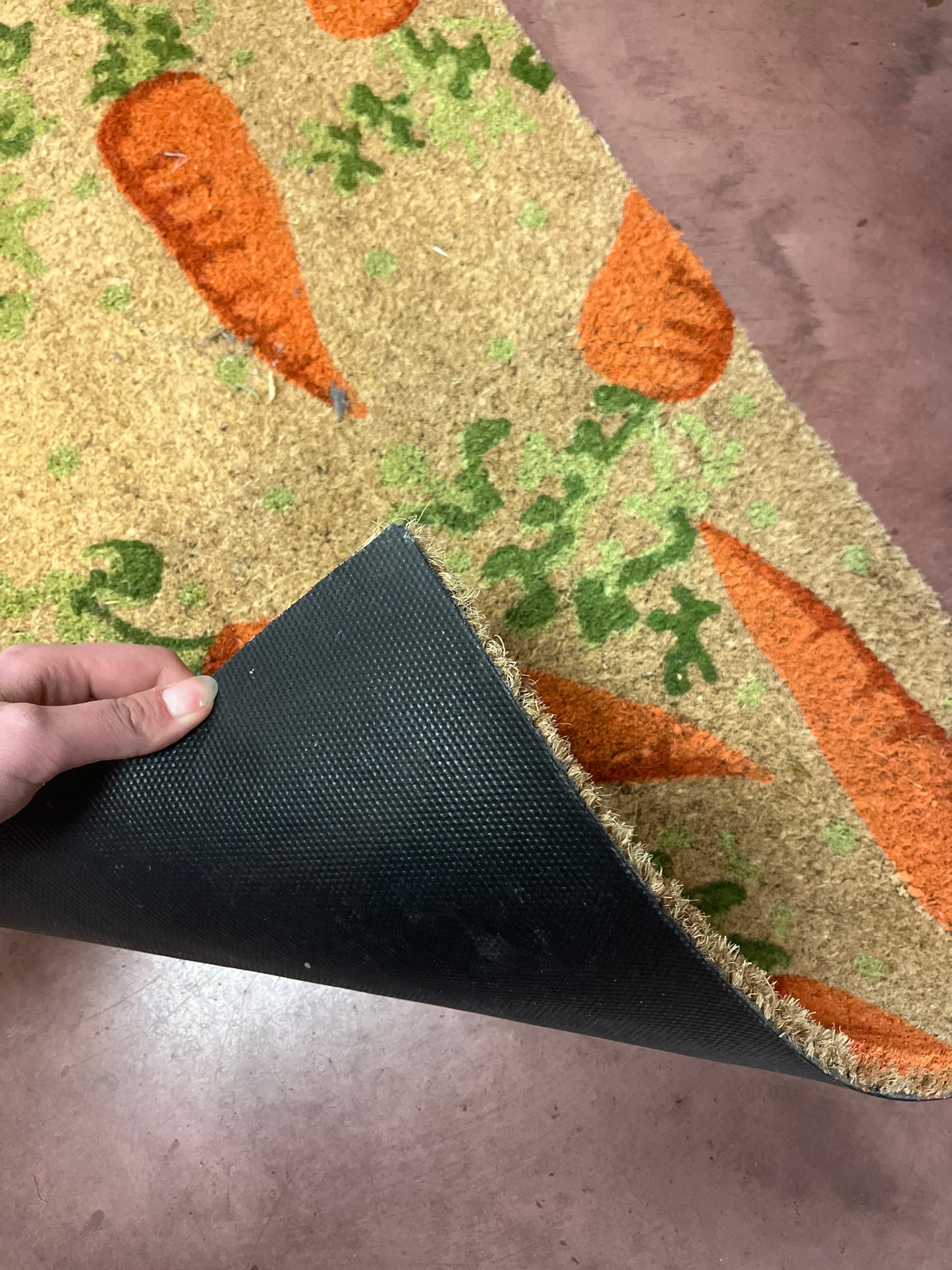 Carrot Welcome Rug