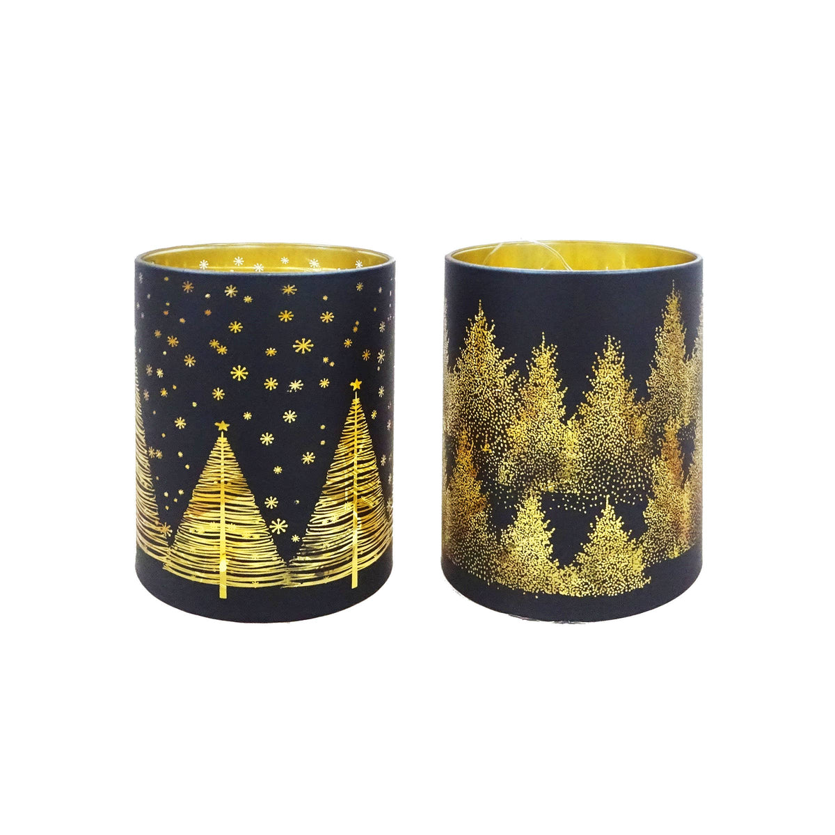 Black Glass LED Tree Luminary