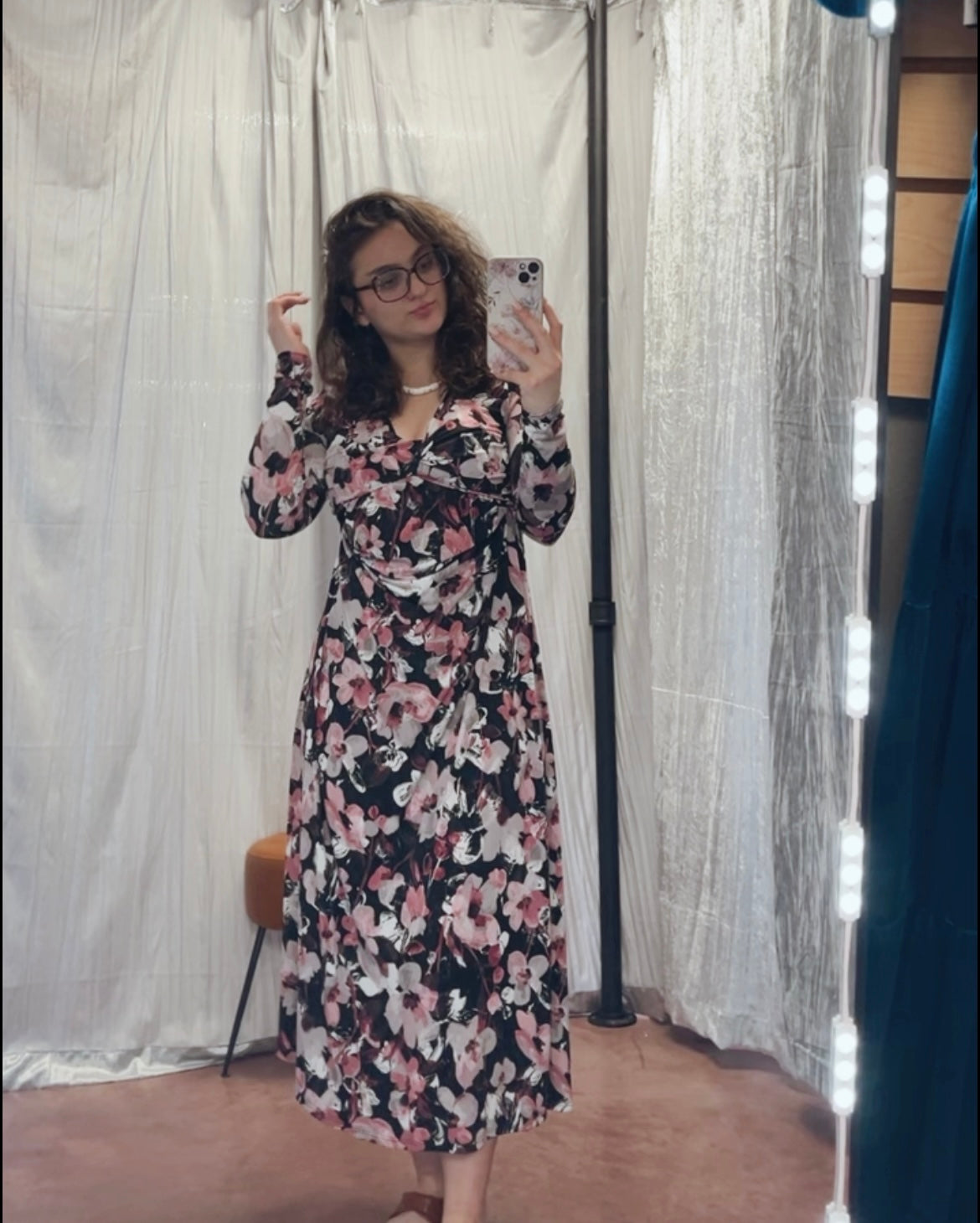 Pink Floral Dress